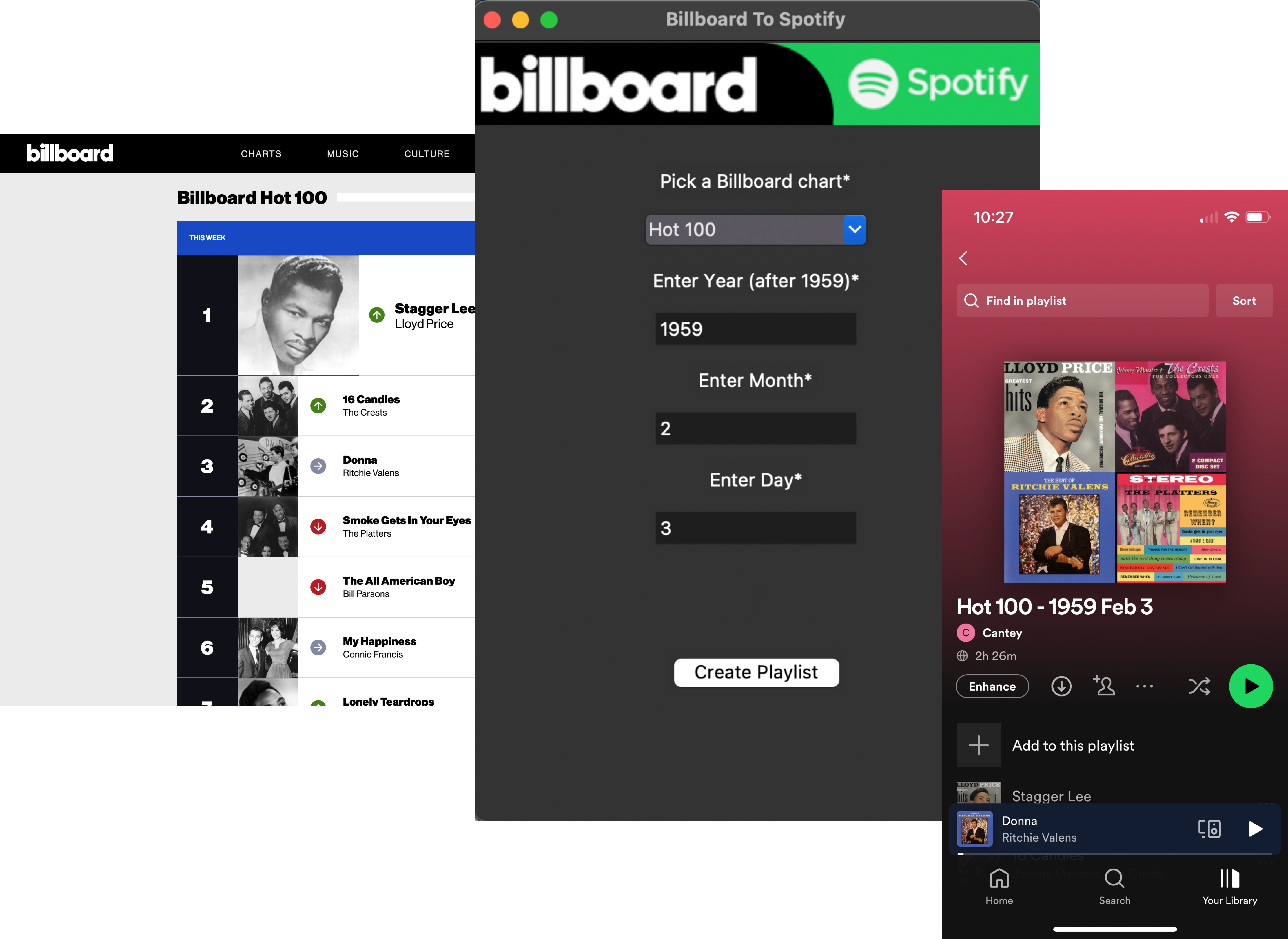 Billboard to Spotify